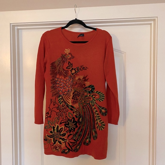 Xception Burnt Orange Tunic - Picture 1 of 4